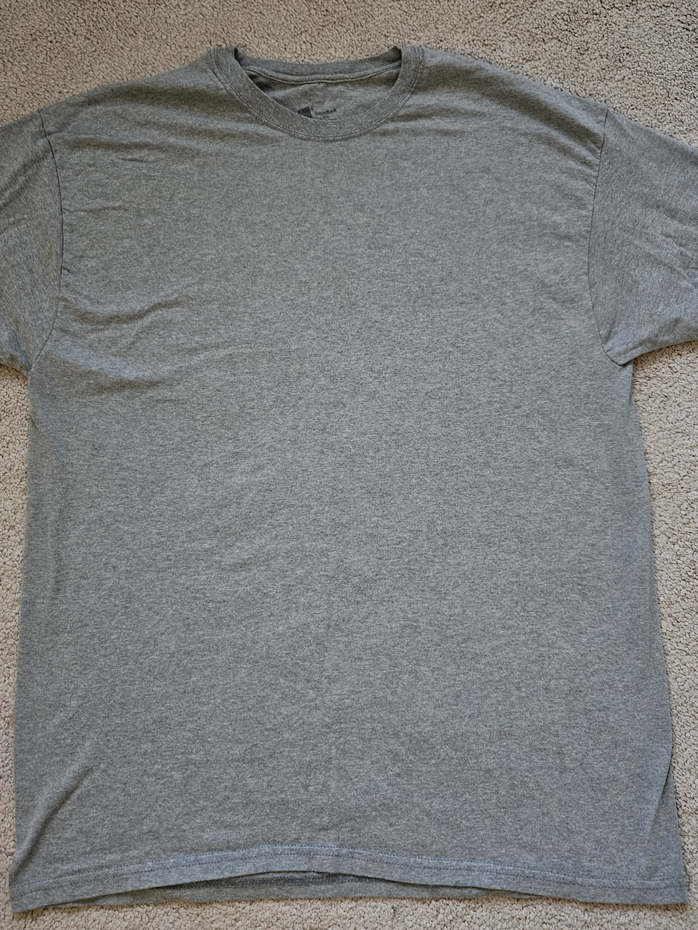 Hanes - grey men's basic t-shirt - L